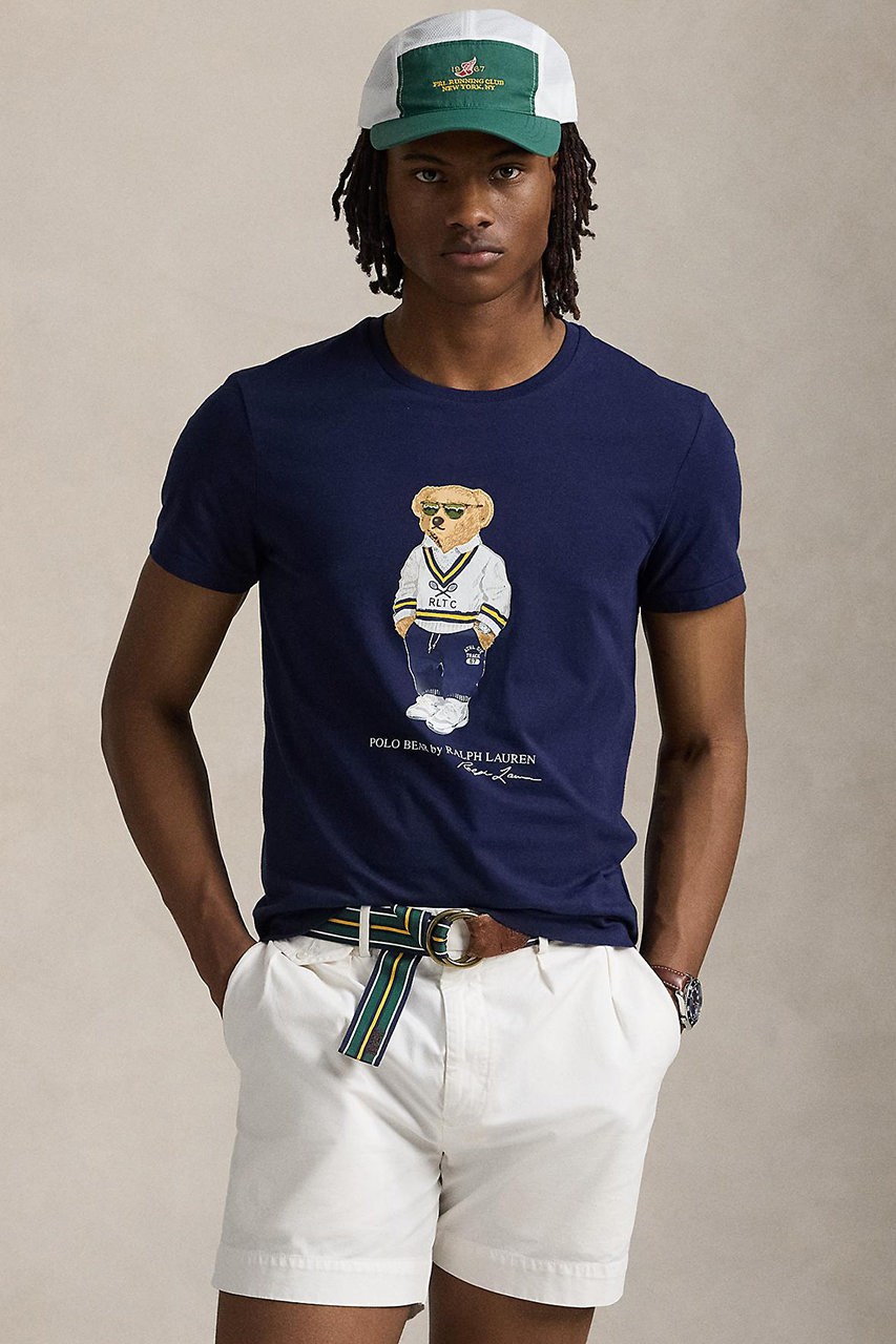 ラルフローレン　カスタムスリムフィット　半袖Tシャツ　ネイビー　サイズM ポロラルフローレン 半袖Tシャツ M カスタムスリムフィット