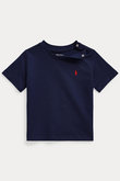 【KIDS】【POLO RALPH LAUREN】コットン ジャージー クルーネック Tシャツ ネイビー 24M