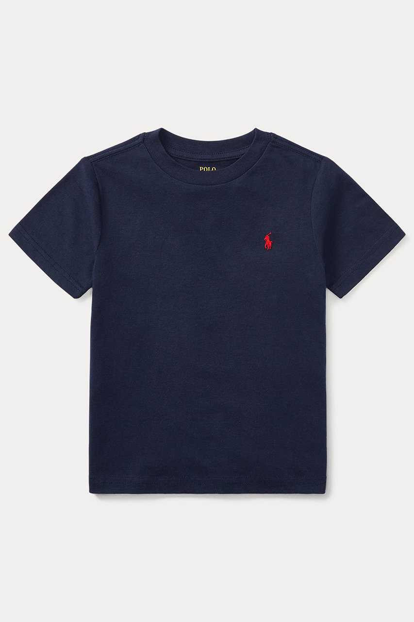 ラルフ ローレン/RALPH LAURENの【KIDS】【POLO RALPH LAUREN】コットン ジャージー クルーネック Tシャツ(ネイビー/CWPOTSHB8020170)