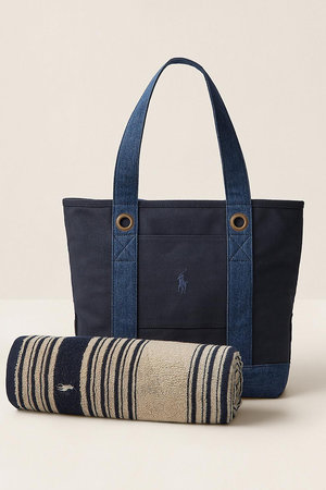 【Ralph Lauren Home】Lawhorne ハンド タオル & トート バッグ ギフト セット
