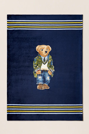 ラルフ ローレン/RALPH LAURENの【Ralph Lauren Home】ヘリテージ Polo ベア フリース スロー ブランケット(510600/510602)