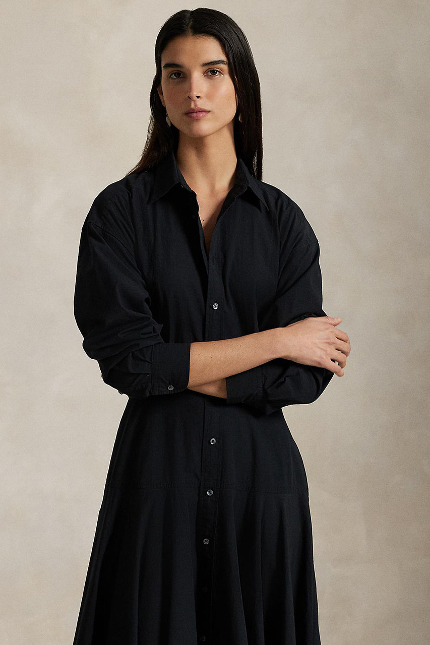 新品タグ付き⭐︎即完売品⭐︎ラルフローレン⭐︎パネルド コットン シャツドレス RALPH LAUREN(ラルフ ローレン)｜【POLO RALPH LAUREN】パネルド