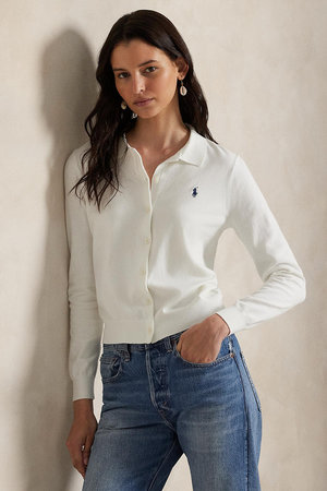 ラルフ ローレン/RALPH LAURENの【POLO RALPH LAUREN】ポロカラー ボタンド カーディガン(110100/110104)