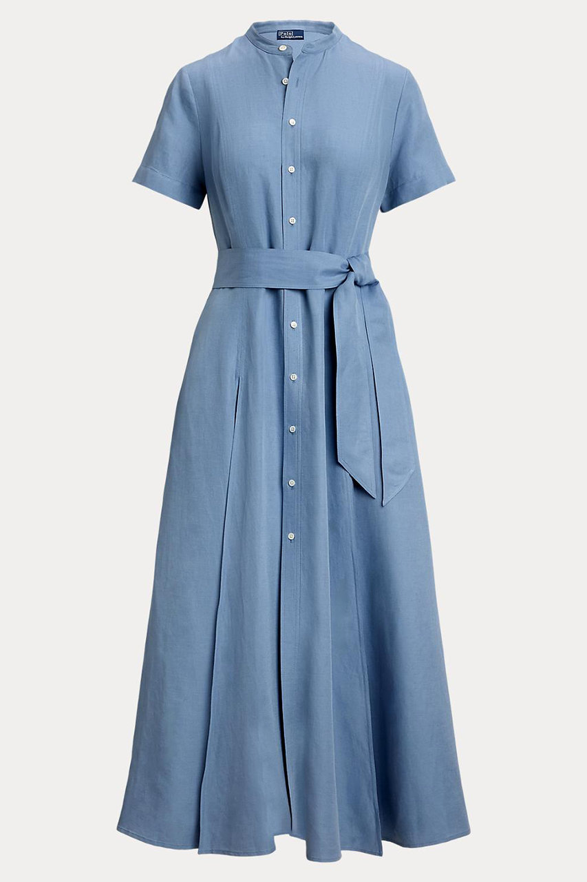 Ralph Lauren シルク　ドレス　ブルー RALPH LAUREN(ラルフ ローレン)｜【POLO RALPH LAUREN
