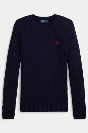 ラルフ ローレン/RALPH LAURENの【POLO RALPH LAUREN】ケーブル ウールカシミヤ クルーネック セーター(110300/110301)