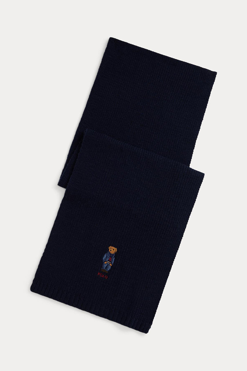 【UNISEX】【POLO RALPH LAUREN】ソリッド デニム ベア スカーフ