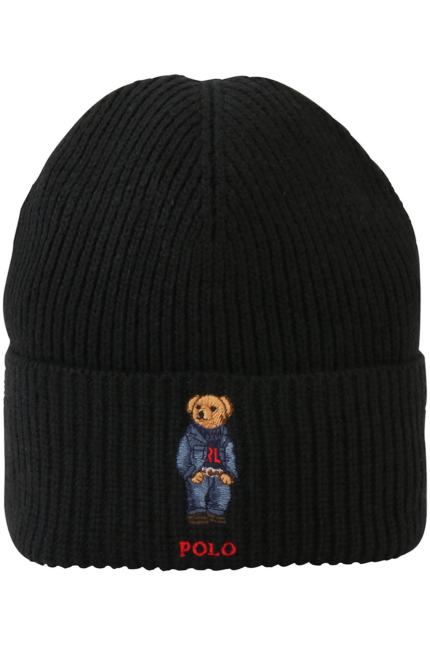 ラルフ ローレン/RALPH LAURENの【MEN】【POLO RALPH LAUREN】ソリッド デニム ベア ビーニー(ブラック/MAPOHGS0J422401)