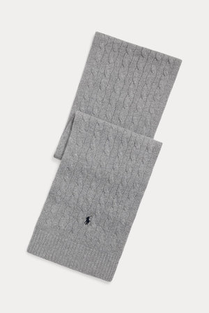 ラルフ ローレン/RALPH LAURENの【UNISEX】【POLO RALPH LAUREN】ケーブルニット ウールブレンド マフラー(140100/140102)