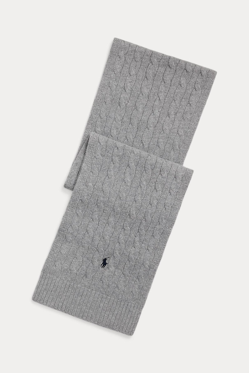 【UNISEX】【POLO RALPH LAUREN】ケーブルニット ウールブレンド マフラー