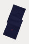【UNISEX】【POLO RALPH LAUREN】ケーブルニット ウールブレンド マフラー ラルフ ローレン/RALPH LAUREN ネイビー