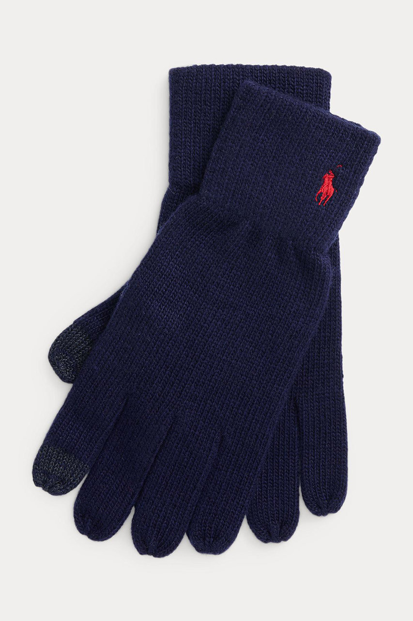 ラルフ ローレン/RALPH LAURENの【MEN】【POLO RALPH LAUREN】シグネチャー ポニー ニット タッチ グローブ(ネイビー/MAPOHGS0J820253)