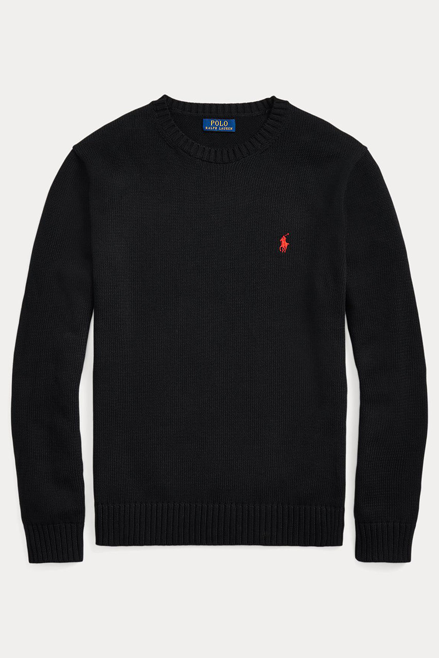 ラルフ ローレン/RALPH LAURENの【MEN】【POLO RALPH LAUREN】コットン クルーネック セーター(ブラック/MNPOSWE16822194)