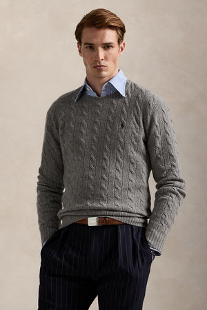 ラルフ ローレン/RALPH LAURENの【MEN】【POLO RALPH LAUREN】ケーブルニット ウールカシミヤ セーター(110300/110301)