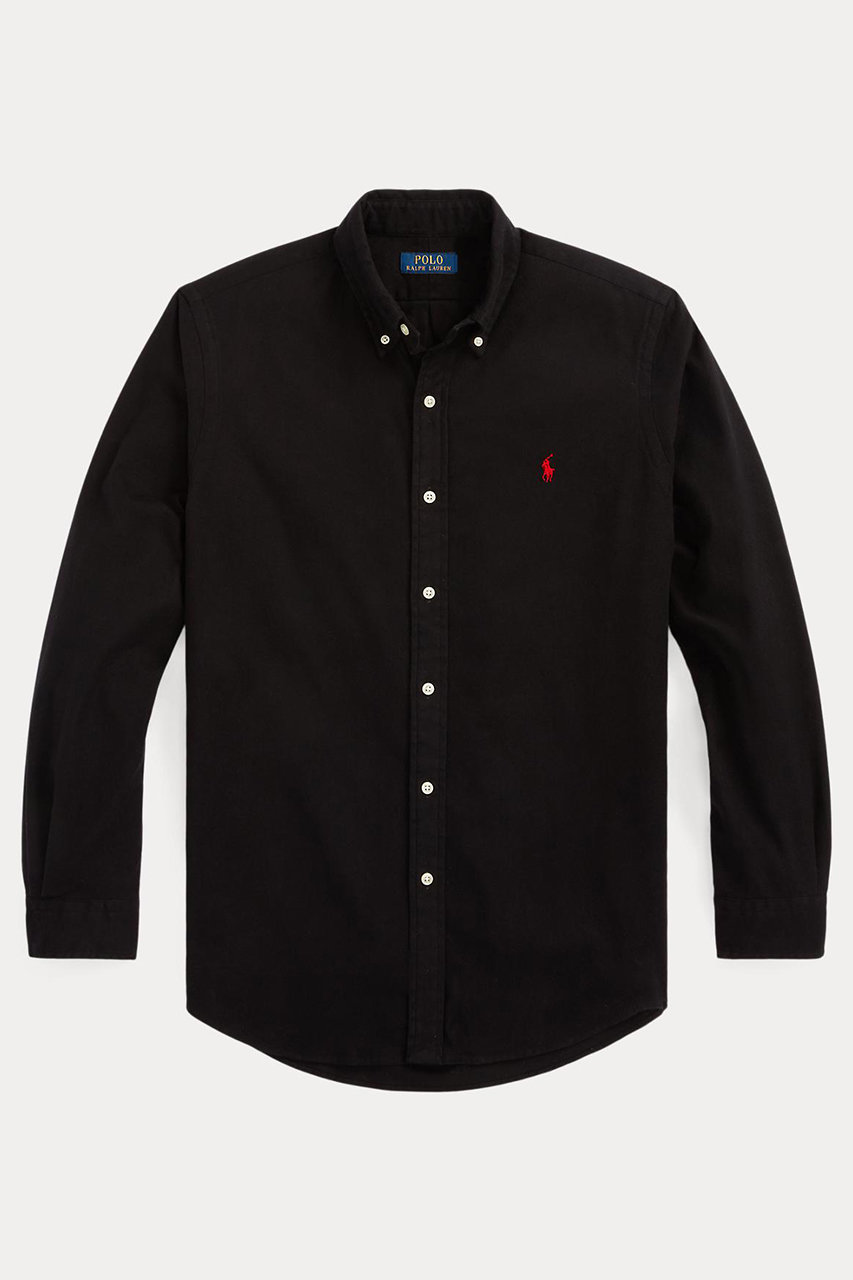 ラルフ ローレン/RALPH LAURENの【MEN】【POLO RALPH LAUREN】カスタムフィット ブラッシュド フランネル シャツ(ブラック/MNPOWOV16824730)