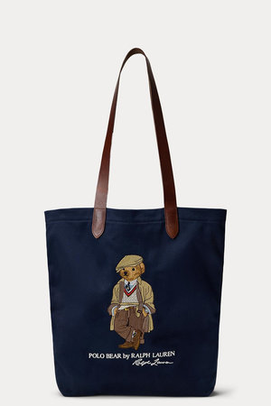 ラルフ ローレン/RALPH LAURENの【UNISEX】【POLO RALPH LAUREN】Polo ベア ツイル ショッパー トート(120200/120201)