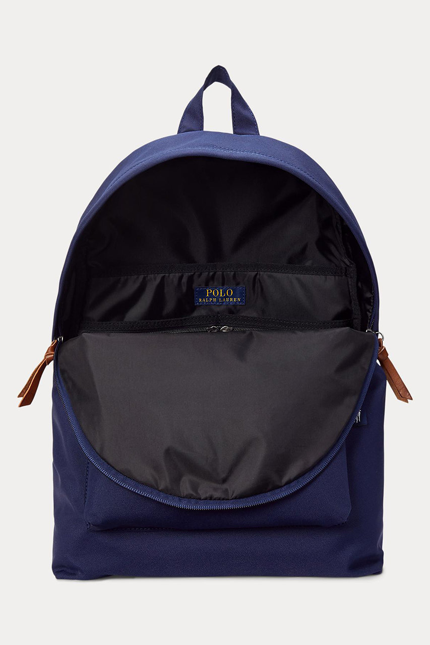ポロ　POLO ラルフローレン　リュック　レザートリム バックパック　ネイビー RALPH LAUREN(ラルフ ローレン)｜【UNISEX】【POLO RALPH LAUREN