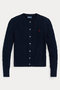 【POLO RALPH LAUREN】ケーブルニット コットン クルーネック カーディガン ラルフ ローレン/RALPH LAUREN ネイビー