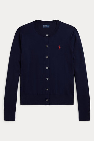 ラルフ ローレン/RALPH LAURENの【POLO RALPH LAUREN】コットン クルーネック カーディガン(110300/110303)