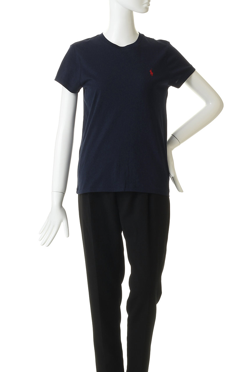 【名品図鑑】RRL クルーネックジャージーロゴプリントTシャツ ネイビー系 M DOUBLE RL RALPH LAUREN/ダブル アール エル ラルフ ローレン通販