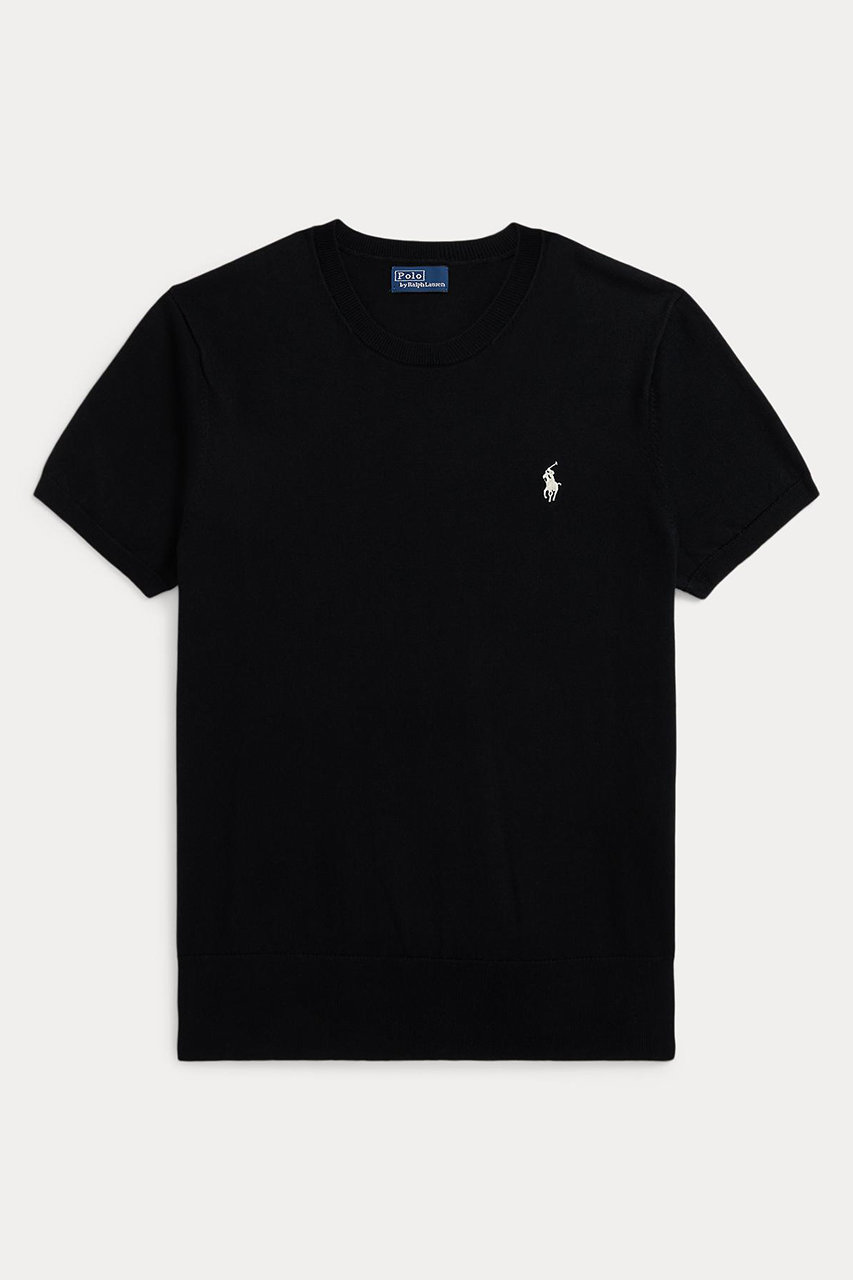 ラルフ ローレン/RALPH LAURENの【POLO RALPH LAUREN】ショートスリーブ クルーネック セーター(ブラック/WMPOSWENC021391)