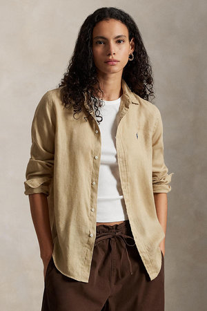 ラルフ ローレン/RALPH LAURENの【POLO RALPH LAUREN】クラシック フィット リネン シャツ(110400/110403)