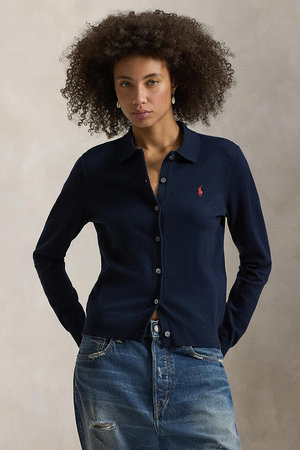 ラルフ ローレン/RALPH LAURENの【POLO RALPH LAUREN】ポロカラー ボタンド カーディガン(110300/110303)