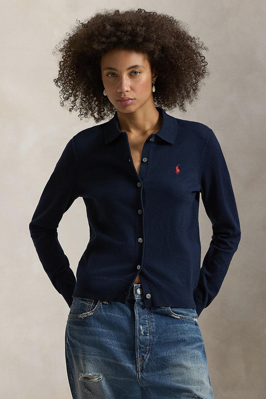 Polo Ralph Lauren ニットカーディガン ネイビー お揃い POLO RALPH LAUREN（ポロ・ラルフローレン） ポロ ラルフローレン