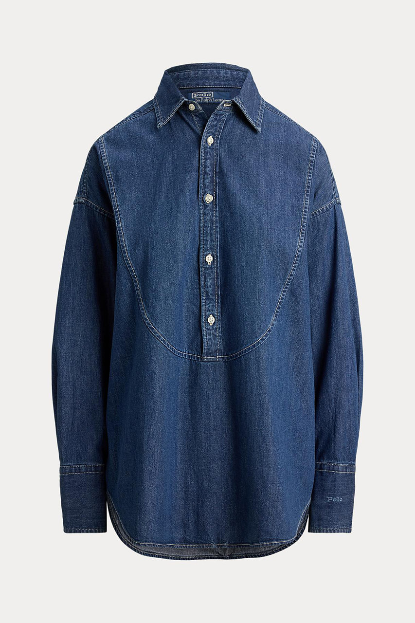 ラルフ ローレン/RALPH LAURENの【POLO RALPH LAUREN】デニム タキシード シャツ(ブルー/WMPOSHTNDO21045)
