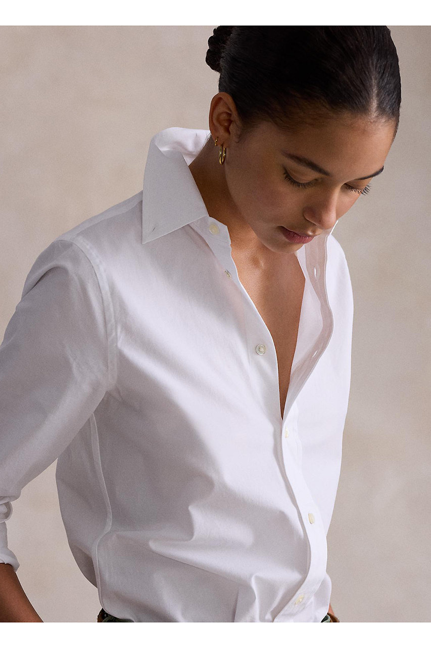 ラルフローレン ホワイト シャツ ブラウス スリムフィット XS　NO1668 RALPH LAUREN(ラルフ ローレン)｜【POLO RALPH LAUREN】スリム