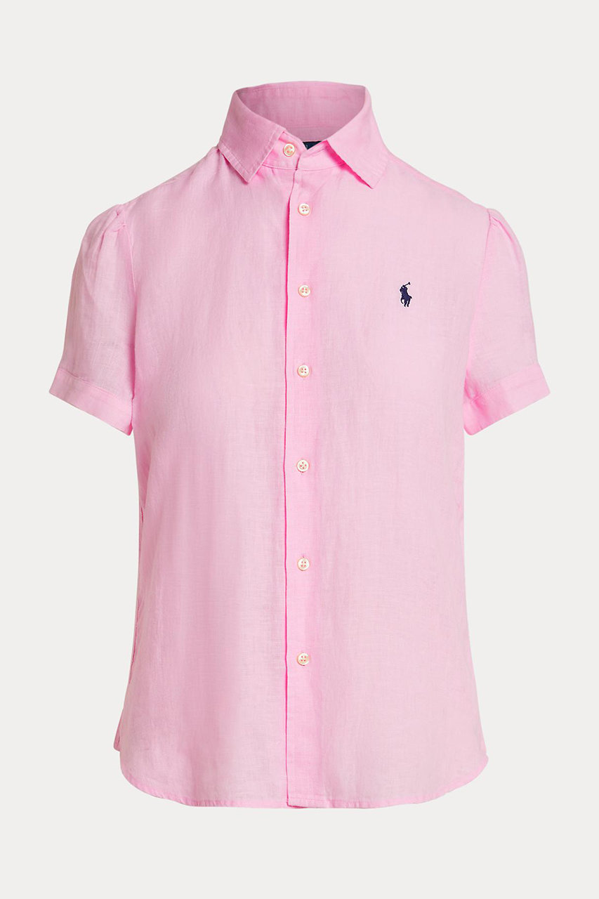 ラルフ ローレン/RALPH LAURENの【POLO RALPH LAUREN】リネン ショートスリーブ シャツ(ピンク/WMPOSHTNDO21066)