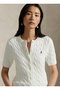 【POLO RALPH LAUREN】ケーブルニット コットン ショートスリーブ カーディガン ラルフ ローレン/RALPH LAUREN
