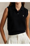 【POLO RALPH LAUREN】コットン クロップド スリーブレス ポロ セーター ラルフ ローレン/RALPH LAUREN