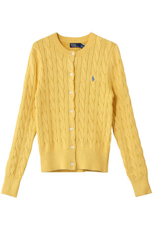 ラルフ ローレン/RALPH LAURENの【POLO RALPH LAUREN】ケーブルニット コットン クルーネック カーディガン(110300/110303)