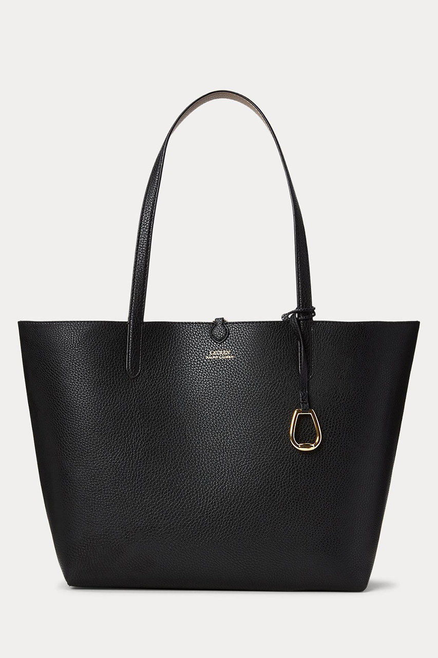 ラルフ ローレン/RALPH LAURENの【POLO RALPH LAUREN】フェイクレザー リバーシブル トート(ブラック/WALRBAG0G620020)
