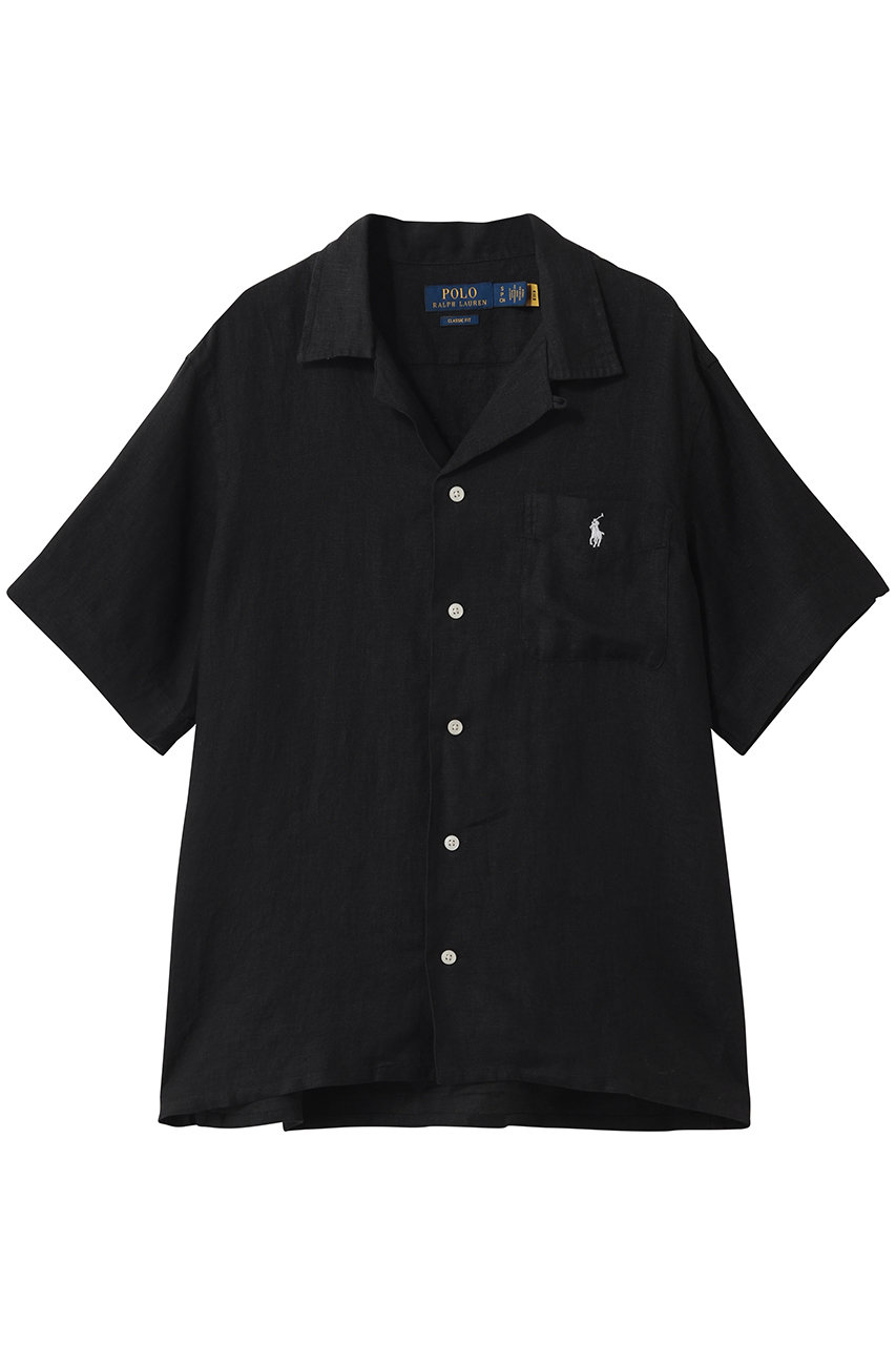 ラルフ ローレン/RALPH LAURENの【MEN】【POLO RALPH LAUREN】クラシック フィット リネン キャンプ シャツ(ブラック/MNPOWOV1N821009)