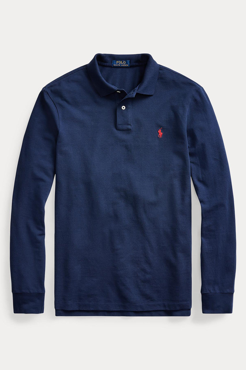 ラルフ ローレン/RALPH LAURENの【MEN】【POLO RALPH LAUREN】カスタム スリム フィット メッシュ ポロシャツ(ネイビー/MNPOKNI16820363)