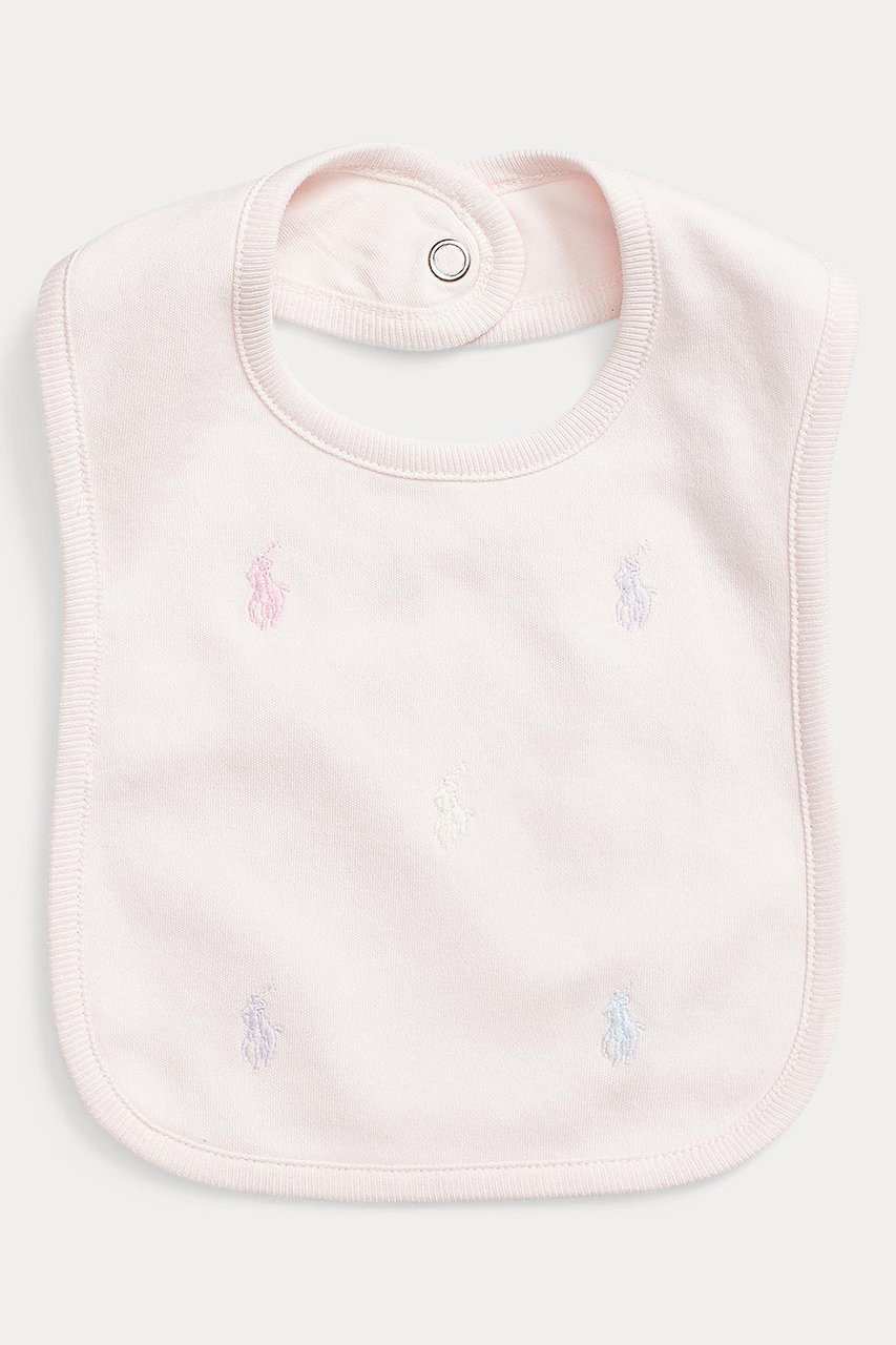 ラルフ ローレン/RALPH LAURENの【KIDS】【POLO RALPH LAUREN】Polo ポニー コットン インターロック ビブ(ピンク/CWPOSMAI9G20049)