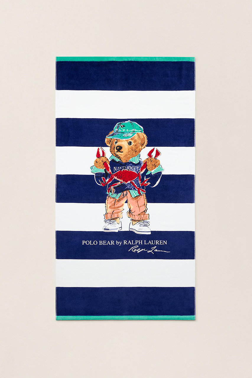 ラルフ ローレン/RALPH LAURENの【Ralph Lauren Home】シーサイド Polo ベア ビーチ タオル(ネイビー/HMPOBATH1420065)