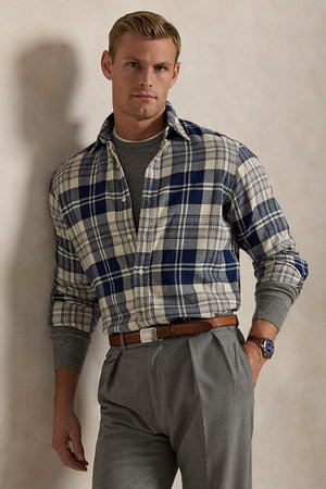 ラルフ ローレン/RALPH LAURENの【MEN】【POLO RALPH LAUREN】カスタム フィット チェック ブラッシュド フランネル シャツ(110400/110403)