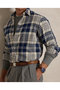 【MEN】【POLO RALPH LAUREN】カスタム フィット チェック ブラッシュド フランネル シャツ ラルフ ローレン/RALPH LAUREN