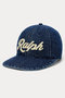 【UNISEX】【POLO RALPH LAUREN】The Ralph ロゴ デニム ボール キャップ ラルフ ローレン/RALPH LAUREN ブルー