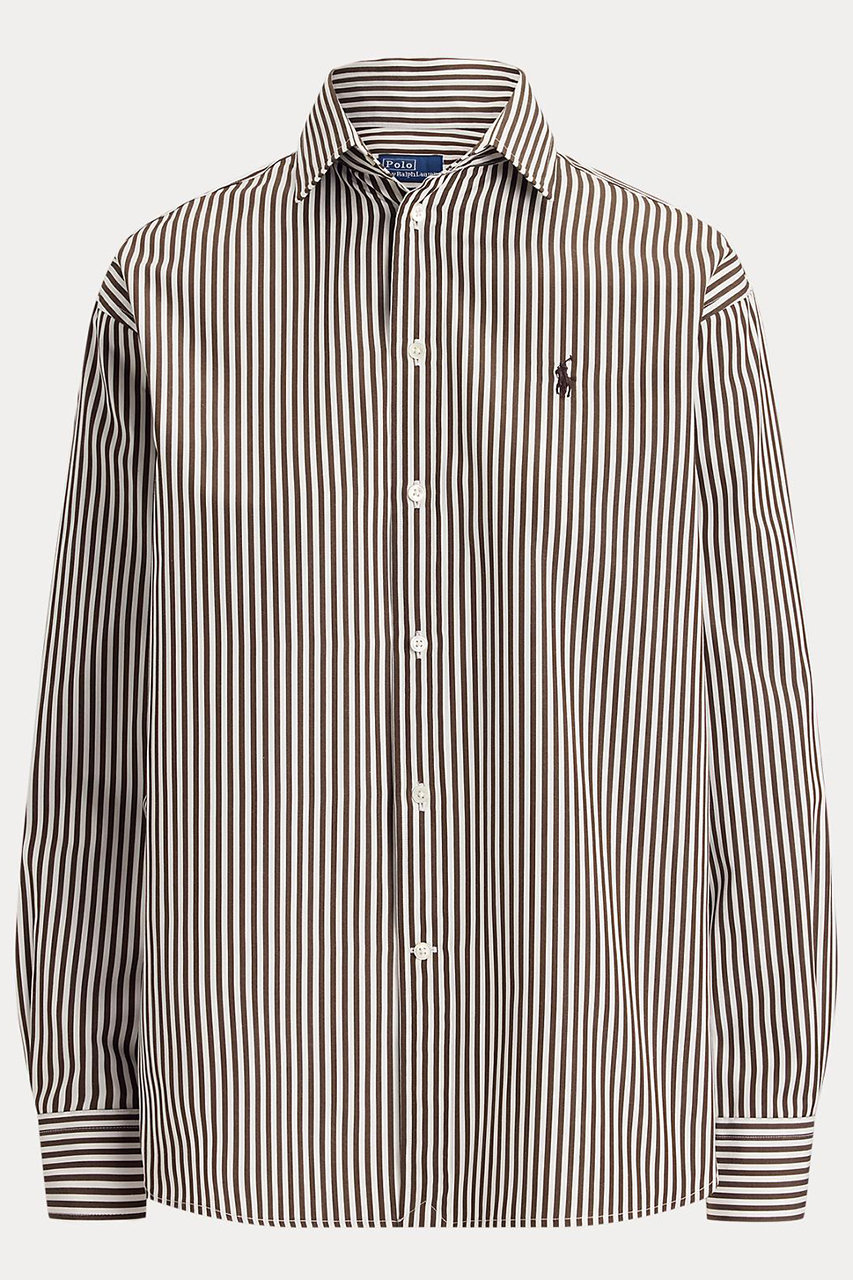ラルフ ローレン/RALPH LAURENの【POLO RALPH LAUREN】リラックス フィット ストライプド コットン シャツ(ブラウン/WMPOSHTNDN20309)