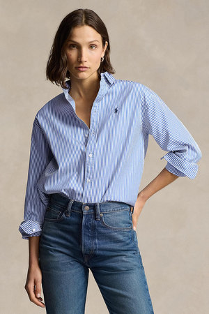 ラルフ ローレン/RALPH LAURENの【POLO RALPH LAUREN】リラックス フィット ストライプド コットン シャツ(110400/110403)