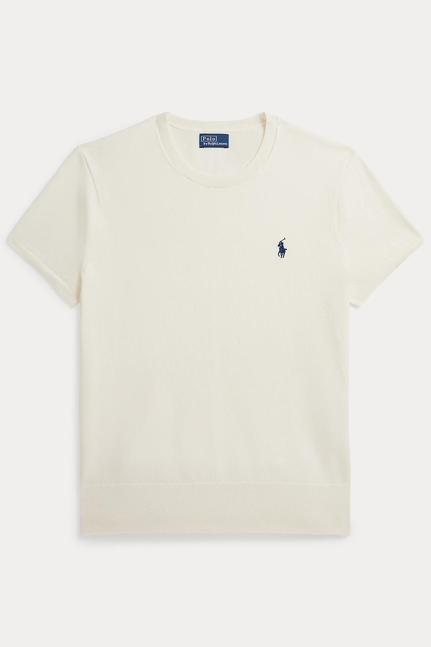 ラルフ ローレン/RALPH LAURENの【POLO RALPH LAUREN】ショートスリーブ クルーネック セーター(クリーム/WMPOSWENC021392)