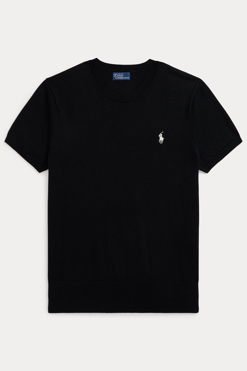ラルフ ローレン/RALPH LAURENの【POLO RALPH LAUREN】ショートスリーブ クルーネック セーター(ブラック/WMPOSWENC021392)