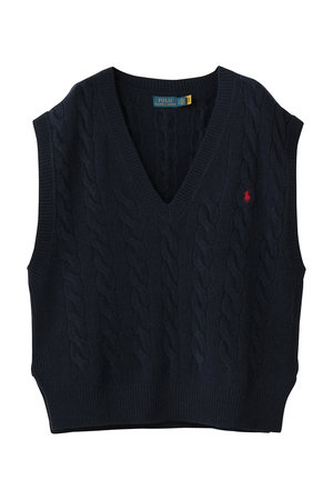 ラルフ ローレン/RALPH LAURENの【POLO RALPH LAUREN】ケーブルニット ウールカシミヤ セーター ベスト(110300/110301)