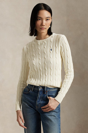 ラルフ ローレン/RALPH LAURENの【POLO RALPH LAUREN】ケーブル ウールカシミヤ クルーネック セーター