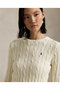 【POLO RALPH LAUREN】ケーブル ウールカシミヤ クルーネック セーター ラルフ ローレン/RALPH LAUREN