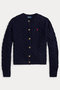 【POLO RALPH LAUREN】ケーブルニット ウールカシミヤ カーディガン ラルフ ローレン/RALPH LAUREN ネイビー