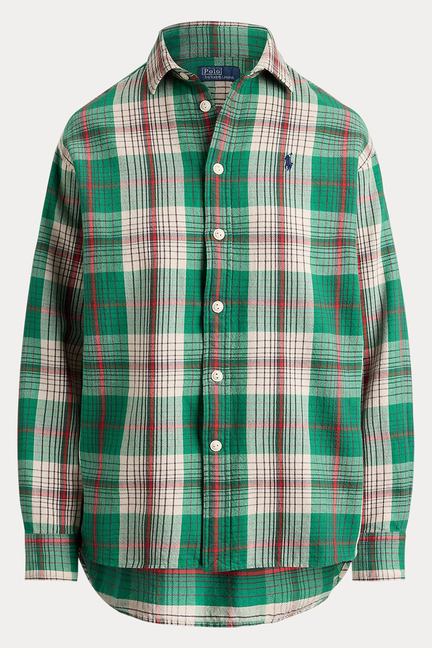 ラルフ ローレン/RALPH LAURENの【POLO RALPH LAUREN】リラックス フィット チェック コットン シャツ(グリーン/WMPOSHTNDO21164)